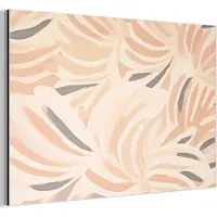 MuchoWow Aluminium schilderij 60x40 cm - Wanddecoratie metaal - Pastel - Kunst - Abstract - Metalen muurdecoratie woonkamer - Decoratie industrieel - Foto op dibond - Industriële accessoires slaapkamer
