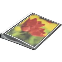 FolderSys presentatiemap met vak vooraan, voor A4-formaat, 100 hoesjes