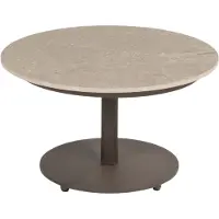 4 Seasons Outdoor Koffietafel Boaz 60 Antraciet Terre Rond 4SO Tafel Buiten Tuintafel