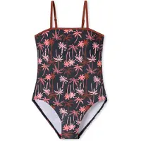 Schiesser Badpak ' Aqua Teens Girl ' antraciet / pink / oudroze