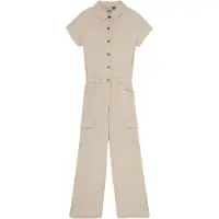 Indian blue jeans Meisjes Jumpsuits Jumpsuit Cargo Wide Fit - Beige - Maat 140