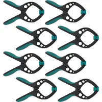 Wolfcraft - 8 veerklemmen PRO - Veerklem 40 mm - Zeilklem - Marktklem - EXTRA STERK - Zeilklemmen - 8651000