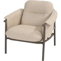 4 Seasons Outdoor Ezra lounge tuinstoel met complete kussenset terre
