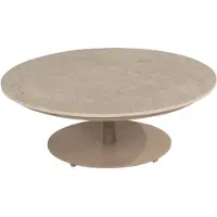4 Seasons Outdoor Boaz lounge tuintafel 80xH30 cm ceramic middenpoot latte
