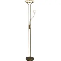 Searchlight LED-uplighter vloerlamp Mother & Child, dimbaar, messing / goud, Woon-/ Eetkamer, metaal, Modern, LED vloerlamp