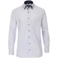 Casa Moda Zakelijk overhemd wijde fit blauw print