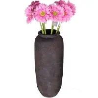 DK Design Kunstbloemen boeket Gerbera - 10x - 72cm - roze - Real Touch - kunst zijdebloemen