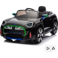 Vrooomy Volkswagen E-Buggy 12V Elektrische Kinderauto 1 tot 5 jaar – Officieel Gelicentieerd Accuvoertuig met Afstandsbediening – Retro Strandauto met Bluetooth, Kofferbak & Schokdempers – Zwart