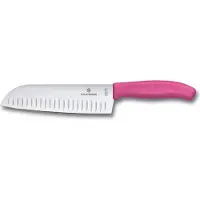 Victorinox Zwitsers Classic Santoku Mes - 17 cm, Roze
