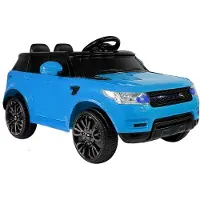 Lean cars Kleine elektrische auto - SUV - 12V - 93x54,5x37 cm - blauw
