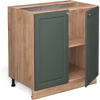 Vicco Fame-Line Keukenonderkast – 80 cm met legplank, WB Eik Groen-Goud Landhuis