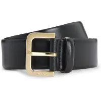HUGO Leren riem met logogravure op de gesp Maat 75
