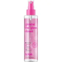 B.tan , Gimme The Glow Down, Donkere, Faciale Tan Mist, Rozenwater, 6,7 fl oz (190 ml)