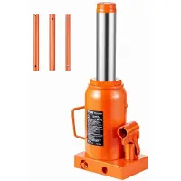 Vevor hydraulische autokrik 30 t fleskrik met 285-475 mm hefbereik en 3-delige lange handgreep
