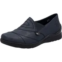 Rieker Dames Loafer Comfort Extra Breed 48961-14 Blauw
