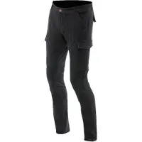 Dainese Cargo Slim Tapered Zwart Textiele Motorbroek Maat 37