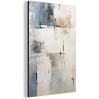MuchoWow Aluminium schilderij 20x30 cm - Wanddecoratie metaal - Aquarel - Abstract - Kunst - Metalen muurdecoratie woonkamer - Decoratie industrieel - Foto op dibond - Industriële accessoires slaapkamer