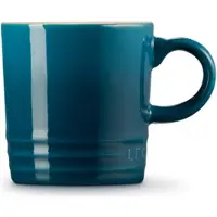 Le Creuset 6 aardewerken espressokopjes Deep Teal 0,1l