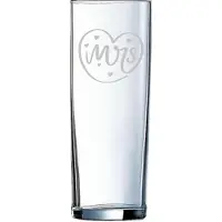 Arcoroc Gegraveerde longdrinkglas 31cl Mrs. In hartje