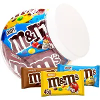 M&M's Chocolademix - 10 zakjes - chocolade - Crispy - Peanut - chocoladecadeau - 423g