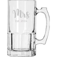 Libbey Gegraveerde bierpul 1ltr Mrs. Est. 2024