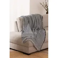 Belmarti Plaid Kenya 180x260 Donkergrijs - Stijl, warmte en comfort in perfecte balans - Premium kwaliteit