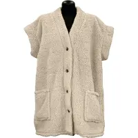 Unique living MAE - Bodywarmer - 78x87 cm - Teddy - Heerlijk warm - Zonder mouwen - Cadeautip