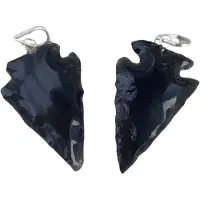 Ruben Robijn Speerpunt hanger Obsidiaan Zwart