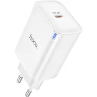 Hoco 45W Oplader - Wit - USB C Snellader 45W - Power Delivery QC – Compact Reislader met Type C Poort - USB-C PD Adapter