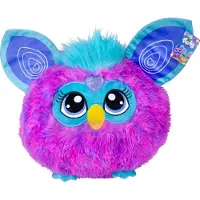 Furby (Paars/Blauw) Pluche Knuffel 30 cm - Speelgoed Knuffels voor Kinderen Jongens Meisjes - Tie Dye Furblets - Furbie