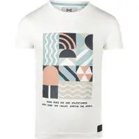 Koko Noko T-shirt wit Jongens Stretchkatoen Ronde hals Printopdruk - maat 116