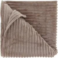 Unique living - Plaid Dez Taupe - 150x200cm