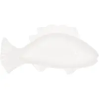 Clayre & Eef Kom Vis 150 ml Wit Keramiek