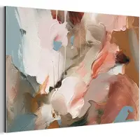 MuchoWow Aluminium schilderij 30x20 cm - Wanddecoratie metaal - Verf - Kleuren - Abstract - Kunst - Metalen muurdecoratie woonkamer - Decoratie industrieel - Foto op dibond - Industriële accessoires slaapkamer