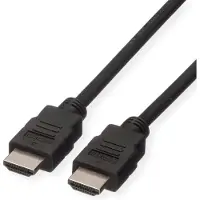 Roline HDMI High Speed kabel met Ethernet M-M, LSOH, zwart, 5 m