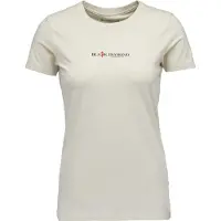 Black Diamond Heritage Wordmark T-shirt Met Korte Mouwen Beige L Vrouw