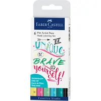 Faber-Castell Pitt Artist Pens tekenstiften handlettering I (6-delig)