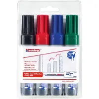 Edding E-365 Whiteboard-marker Kleurenassortiment Beitelpunt - 7 mm 4 Stuks