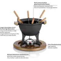 kela Fondueset Country Personen Zwart 1 L