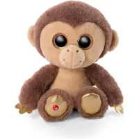 Nici Glubschis Aap Hobson 25cm Bruin bruin Pluche Nici Knuffel
