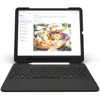 Zagg Slank Boek Ga (NL, iPad Pro 12.9 2018 (3e generatie)), Tablet toetsenbord, Zwart