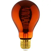 Eglo Ledfilamentlamp Peertje - Koper - D7,5cm - Dimbaar - Warm Wit - E27 - 4w