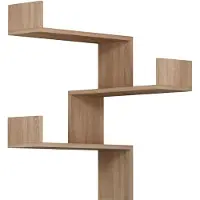 CALICOSY Hoekwandrek met 3 planken h90 cm luska