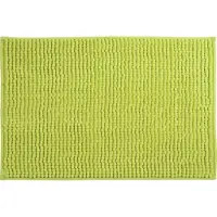 MSV Badkamerkleed/badmat voor op de vloer - appelgroen - 40 x 60 cm - Microvezel - Badmatjes