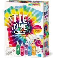 4M Knutselen - Maak Je Eigen Tie Dye Kunst - 7 Stuks - Hobbypakket - KidzMaker Art Kit - 8 Jaar