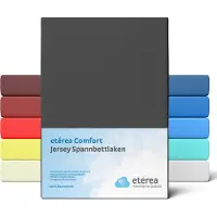 Eterea Cosmesi Naturale etérea Jersey Hoeslaken 80x160 - 80x180 cm Oekotex Made in Green - 100% katoen - zwart