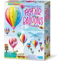 4M Knutselen - Verf Je Eigen Luchtballon Mobiel - Creatief Speelgoed - Stickers En Verf - Hobbypakket - KidzMaker - 5 Jaar
