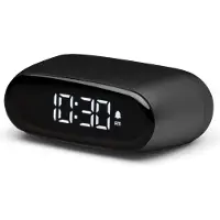 Lexon LCD Klokradio Minut Zwart