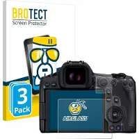 BROTECT Screenprotector 3 Stuks voor Canon EOS R5 Mark II Beschermglas transparant
