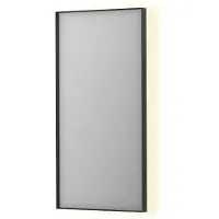 Ink Spiegel SP32 40x4x80 cm Incl. Indirect LED-Verlichting Rondom en Spiegelverwarming Mat Zwart